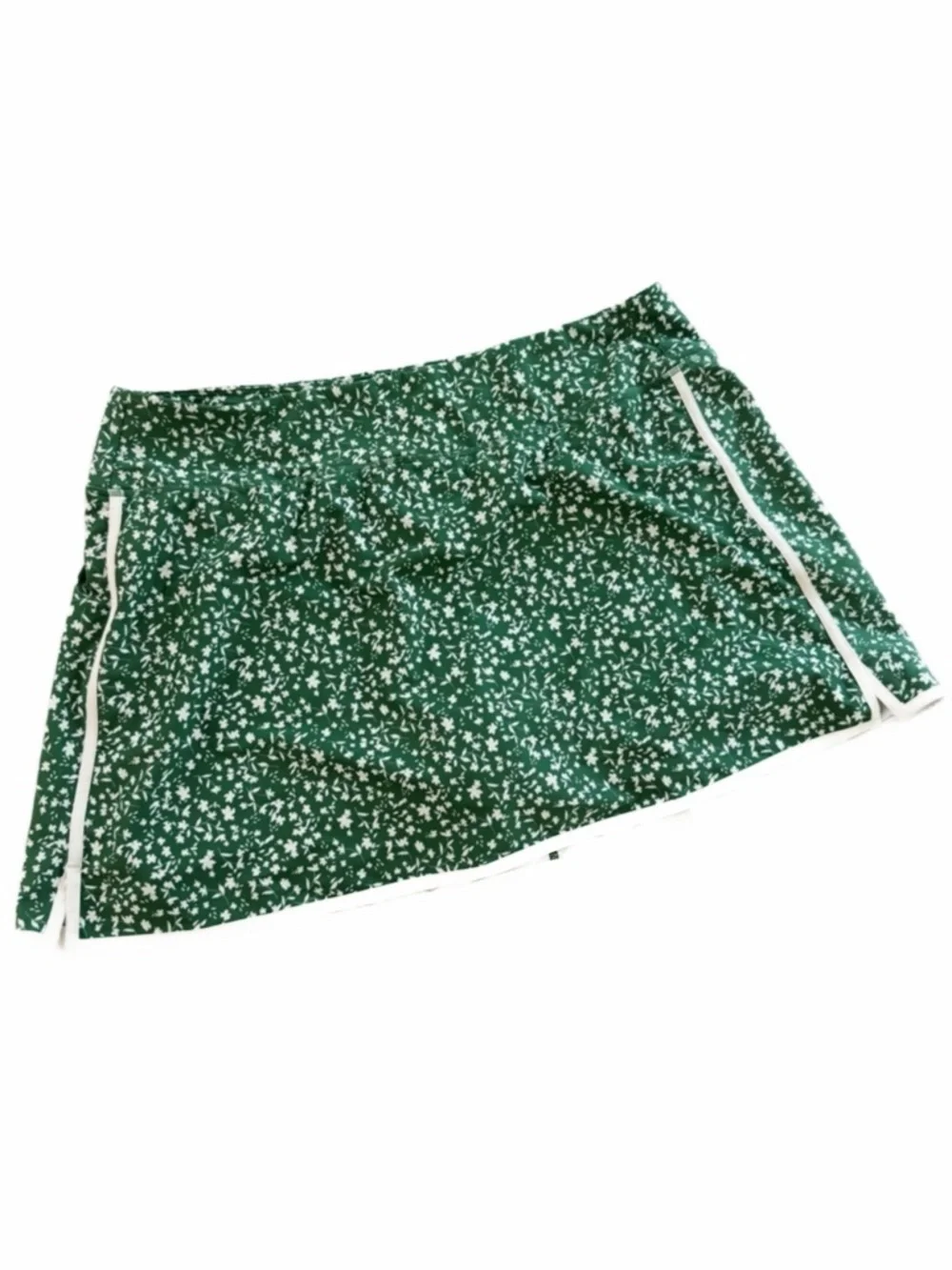 Old Navy Athletic Skort Womens 2X Green White Floral Sporty Boho Pickleball Golf